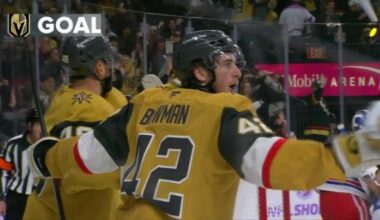 Bowman scores on power play again as Golden Knights hold off Rangers 3-2