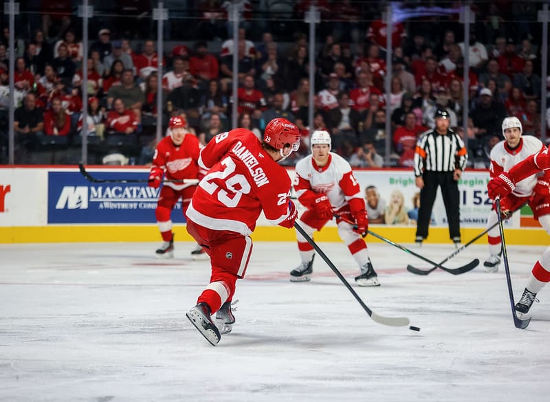 Nate Danielson. red wings