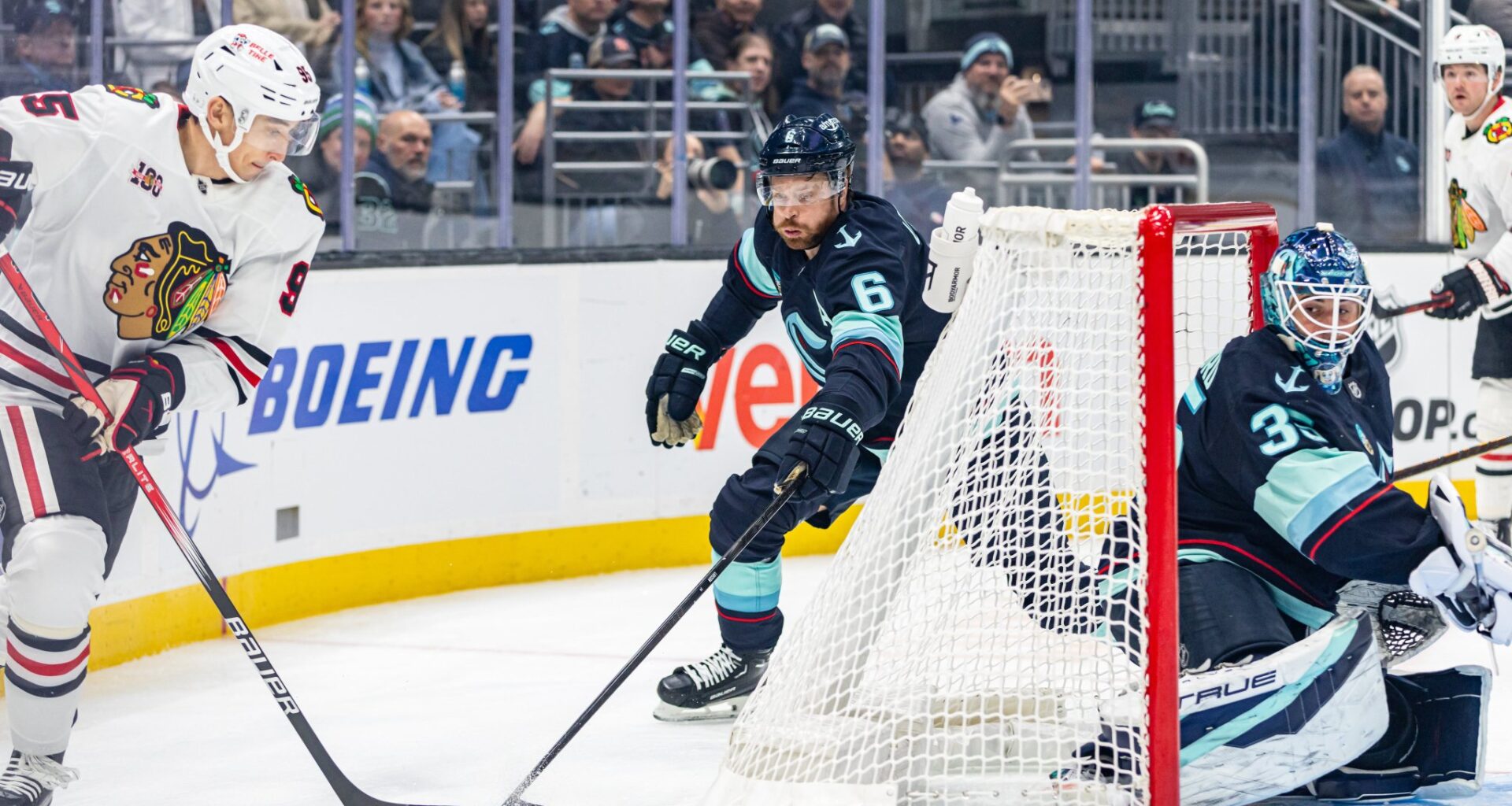 Kraken Turn Up (Shot) Volume To Silence Blackhawks, 3-1