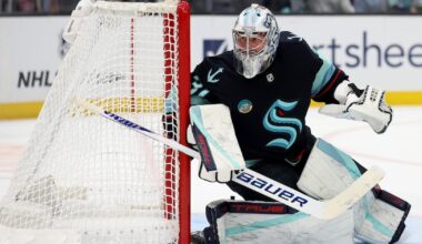 Philipp Grubauer stops all 19 shots in relief as Seattle Kraken beat San Jose Sharks
