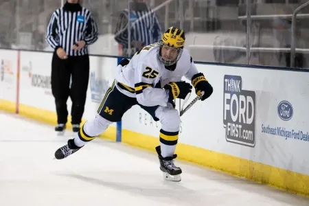 Luke Morgan with the University of Michigan. Luke Morgan with the University of Michigan.