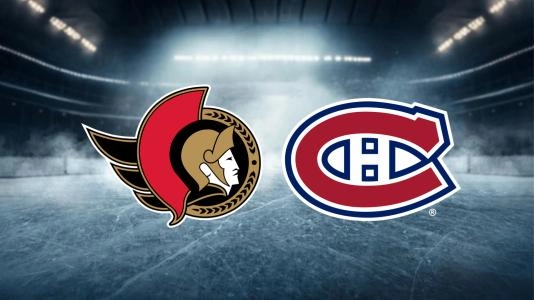 Canadiens and Senators logo Canadiens and Senators logo