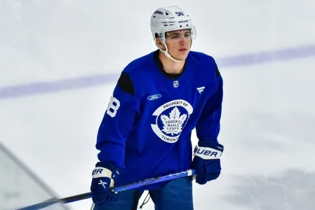 Toronto Maple Leafs prospect Miroslav Holinka at the team's development camp