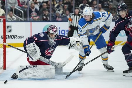 St. Louis Blues forward Oskar Sundqvist.