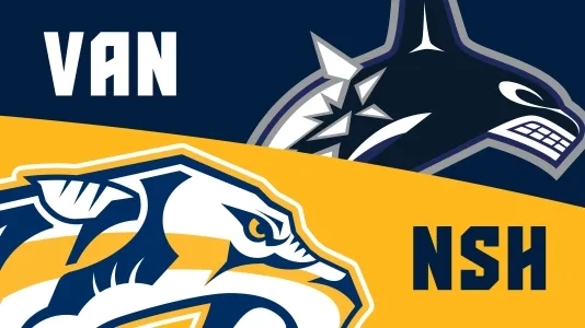 Vancouver Canucks Nashville Predators logos. Vancouver Canucks Nashville Predators logos.