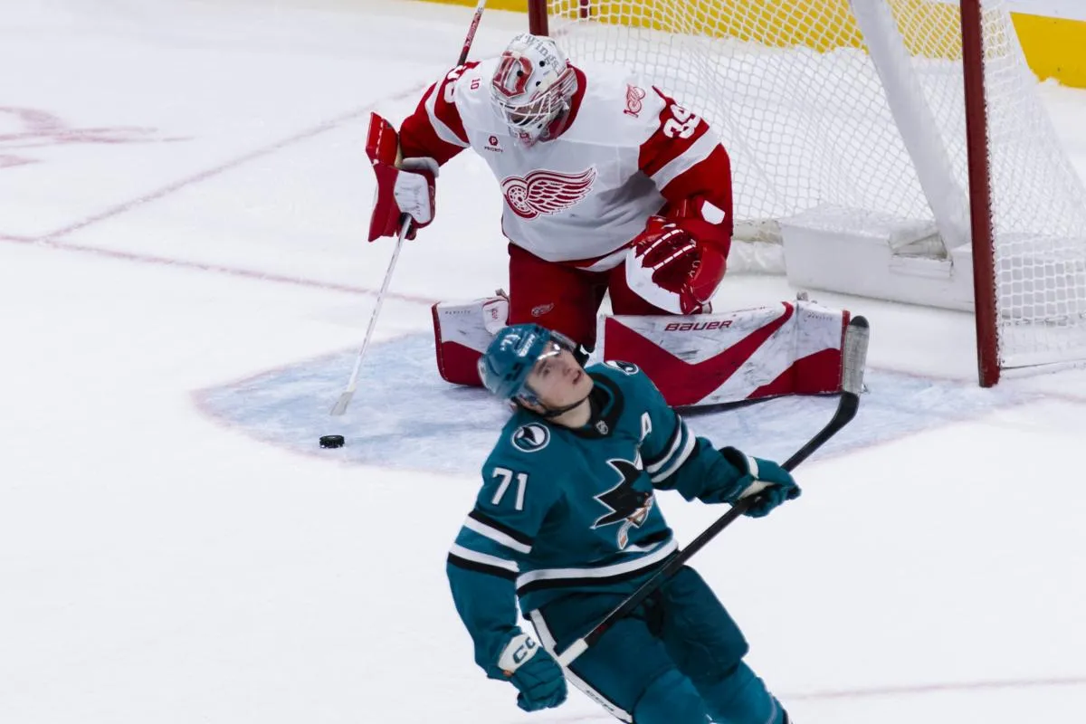 Red Wings' Cam Talbot reveals honest thoughts on Macklin Celebrini after things got heated Sunday