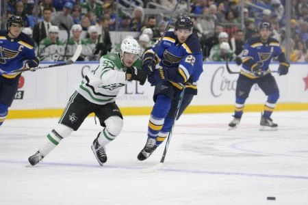 Pius Suter with the St. Louis Blues.