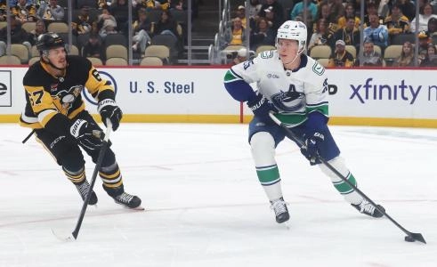 Vancouver Canucks defenseman Elias Pettersson.