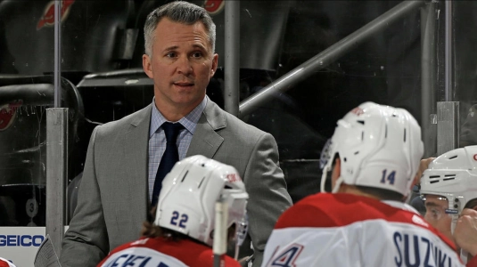 Martin St. Louis on the bench