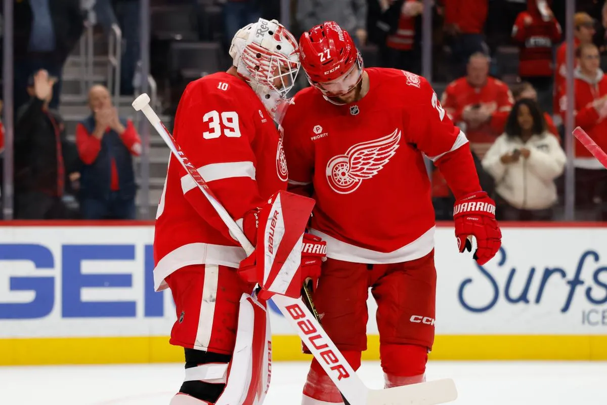 Red Wings forward removes himself off of the hot seat with standout performance on Thursday