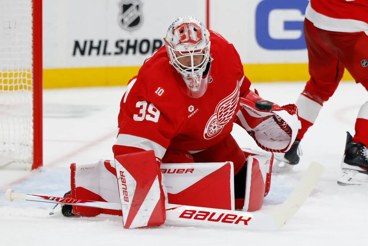 Red Wings currently fielding trade calls for goaltender Cam Talbot