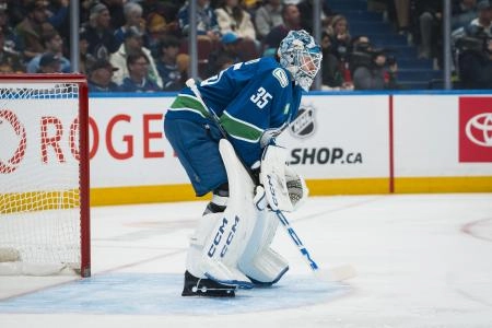 Vancouver Canucks goaltender Thatcher Demko.