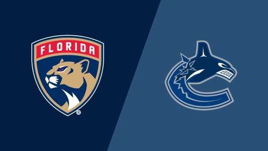 Florida Panthers  Vancouver Canucks logos.