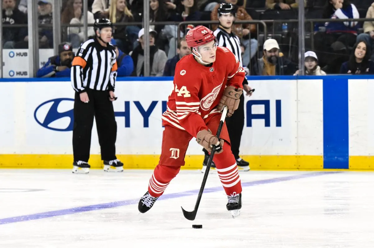 Red Wings rookie earns large promotion from Todd McLellan, but a veteran is demoted ahead of facing