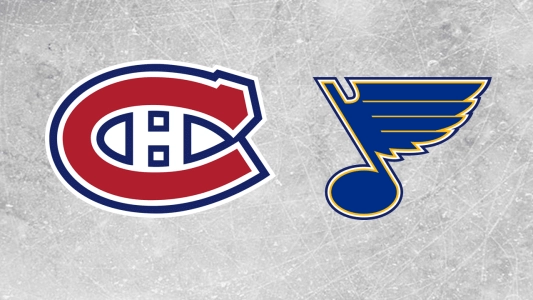 Montreal Canadiens and St. Louis Blues logos
