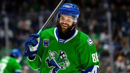 Christian Wolanin with the Abbotsford Canucks.