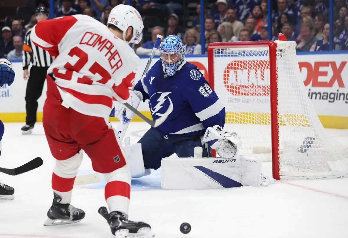 Trade completed by the Red Wings involving Andrei Vasilevskiy burns more than ever amidst goalie tro