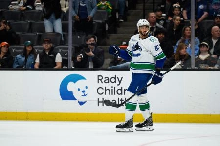 Vancouver Canucks forward Evander Kane.