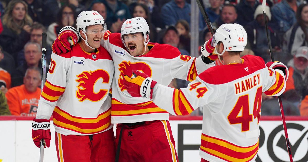 Flames edge Flyers 2-1 behind Huberdeau’s pair of goals | Sports