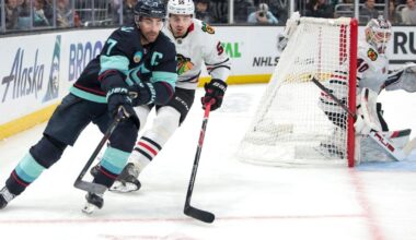 Eberle’s late goal helps Kraken beat Blackhawks 3-1 | National Sports