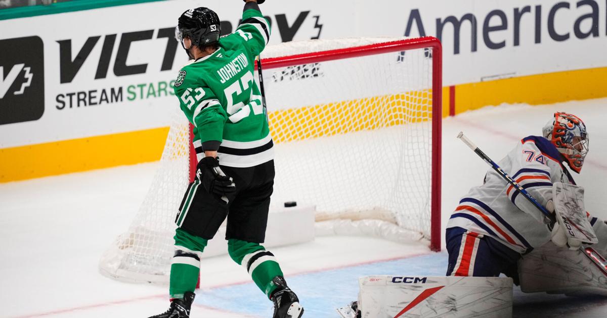 Wyatt Johnston has 3 assists, shootout winner as Stars beat Oilers 4-3 in West rematch | National