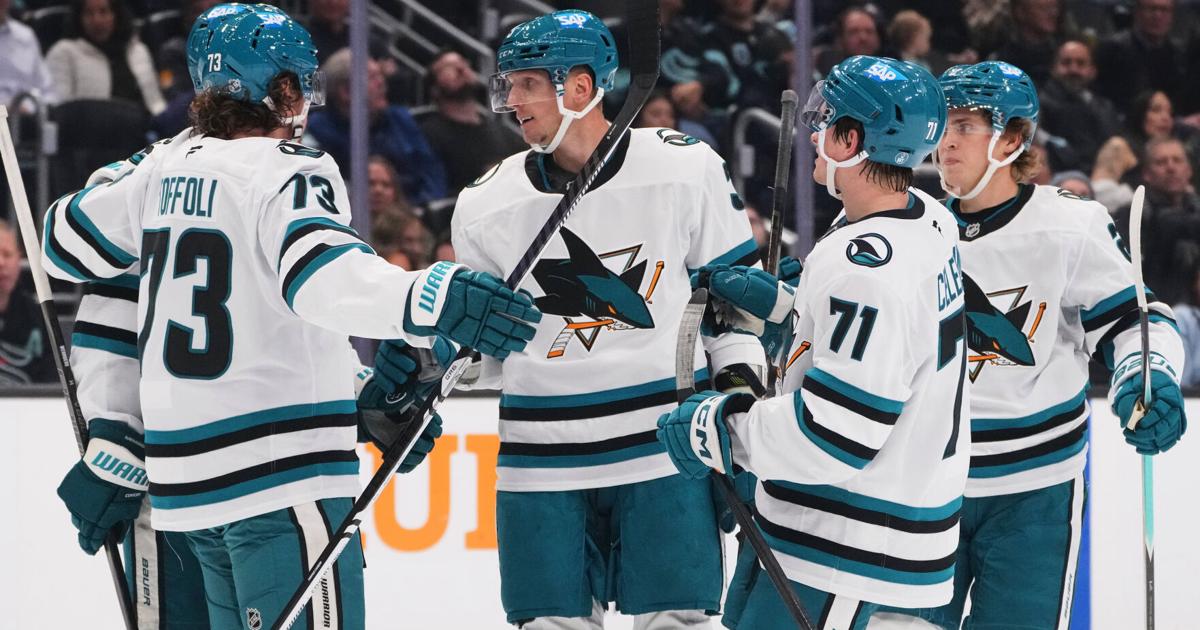 Celebrini leads Sharks to 6-1 win over Kraken | Sports