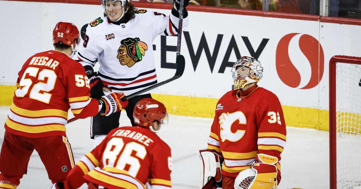 Bedard has a goal and 3 assists, Knight gets 6th career shutout as Blackhawks beat Flames 4-0 | National Sports