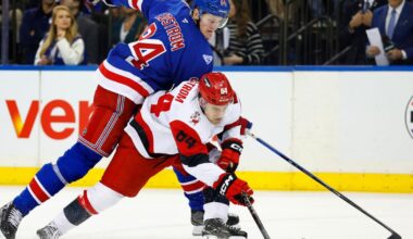 Carolina rookies Legault, Nystrom make team history by scoring 1st NHL points in win over Sabres | Sports