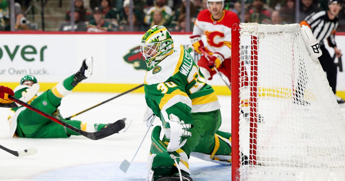 Wallstedt makes 36 saves, Boldy has goal and assist in Wild's 2-0 win over Flames | Sports