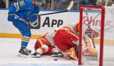 Walker, Binnington lead Blues to 3-2 win over Flames | National