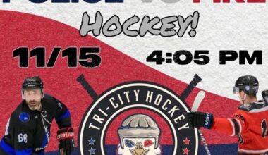 Tri-Cities police and fire departments face off in charity hockey game | News