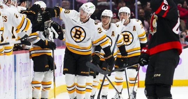 Stutzle scores two, Ottawa Senators down Bruins 5-3 to snap Boston's win streak | National Sports