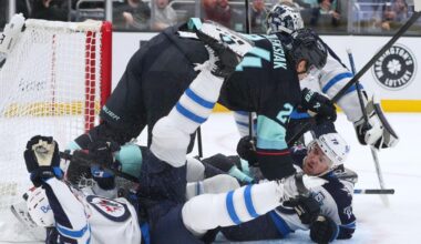 Eberle scores twice in the 3rd period in the Kraken's 5-3 victory over the Jets | National