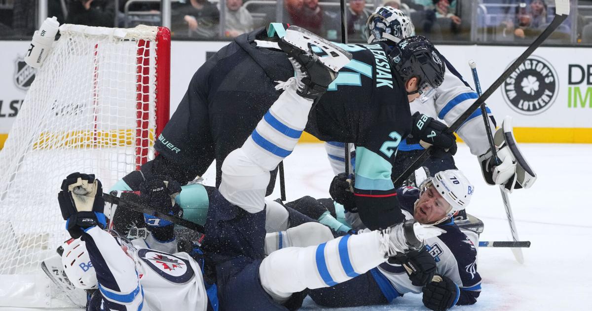 Eberle scores twice in the 3rd period in the Kraken's 5-3 victory over the Jets | National