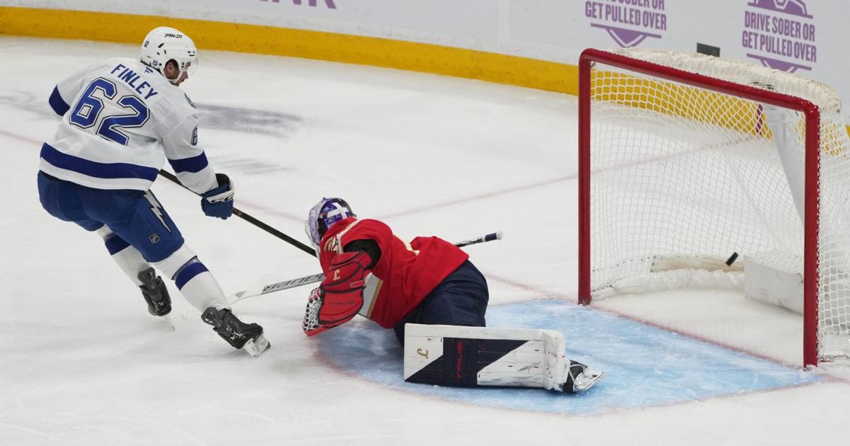 Jack Finley scores 1st NHL goal to help the Lightning beat the Panthers 3-1 | Sports