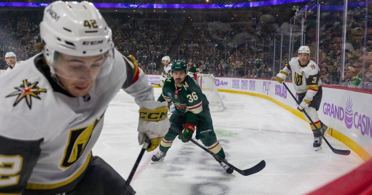 Kaprizov scores on late OT power play to left Wild past Golden Knights, 3-2 |