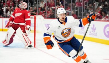Shabanov has 2 goals and an assist, Sorokin stops 29 shots as Islanders beat Red Wings 5-0 |