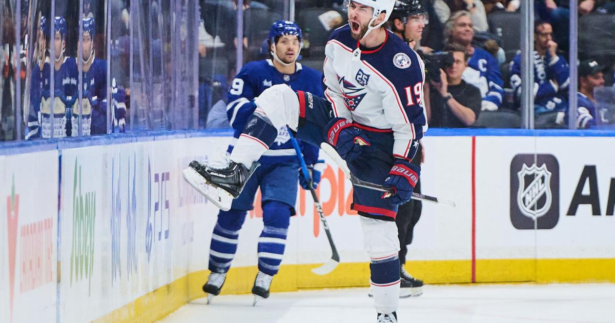 Fantilli scores second goal of game in OT to lift the Blue Jackets past the Maple Leafs, 3-2 | Associated Press