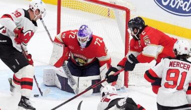Panthers beat Devils 1-0 behind Bobrovsky's 30 saves