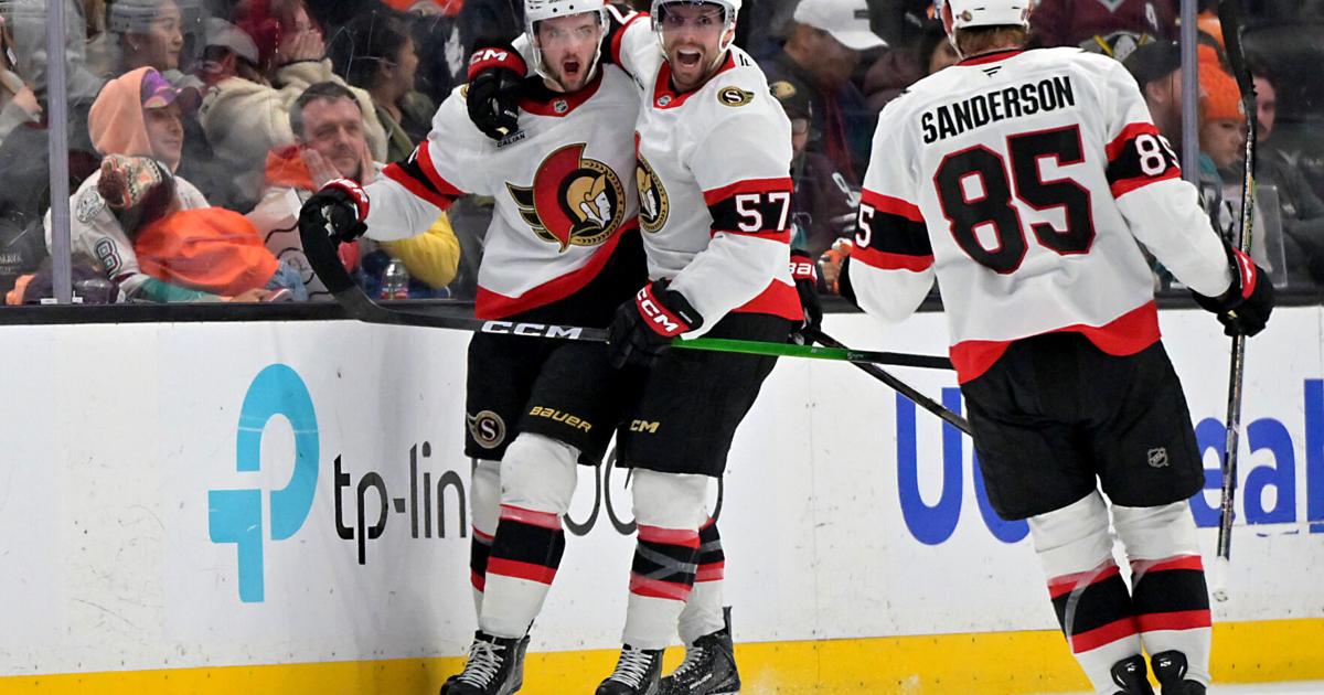 Batherson's deflection leads to winning goal in Senators' 3-2 victory over Ducks |