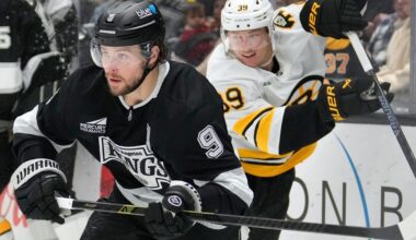 Morgan Geekie scores twice to tie for NHL goals lead, Bruins beat Kings 2-1 in OT |