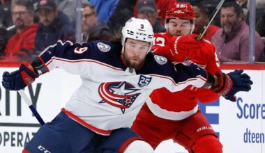 Alex DeBrincat scores in overtime as the Red Wings beat the Blue Jackets 4-3 | National Sports
