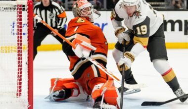 Cutter Gauthier capitalizes on Mitch Marner's mistake to give Ducks 4-3 OT win over Golden Knights |
