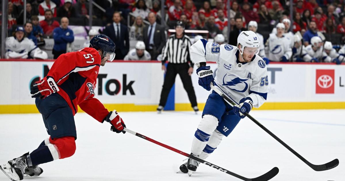 Hagel scores twice as Lightning hold on to top Capitals 5-3 | Sports