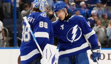 Andrei Vasilevskiy stops 32 shots, Lightning beat Flames 5-1 for 5th straight victory. |