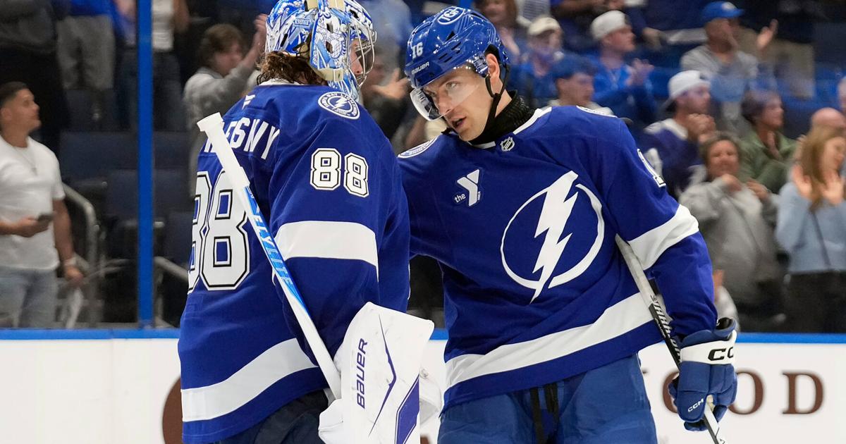 Andrei Vasilevskiy stops 32 shots, Lightning beat Flames 5-1 for 5th straight victory. |