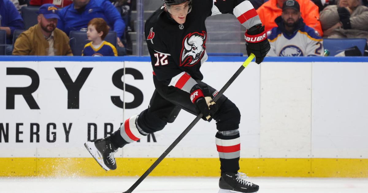 Sabres' Tage Thompson settles old score by engaging Devils' Stefan Noesen in a fight |