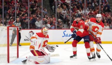 Kadri helps Flames beat Panthers 5-3, sending Cup champs to 4th loss in 6 home games | National
