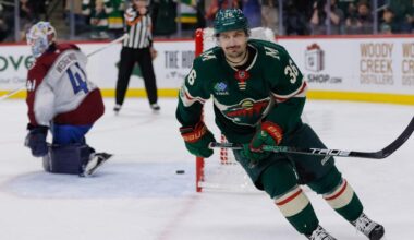 Kaprizov's two goals lead Wild to 3-2 shootout win over Avalanche, extending streak to seven