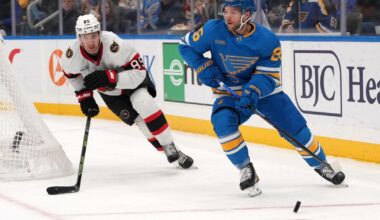 Holloway scores, Hofer makes 17 saves in the Blues' 1-0 win over the Mammoth | National Sports